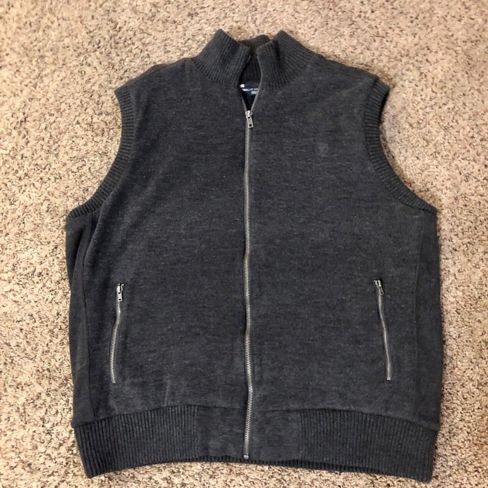 Marks & Spencer Blue Harbor Vest Mens L NEW Lined Gray - Picture 3 of 12